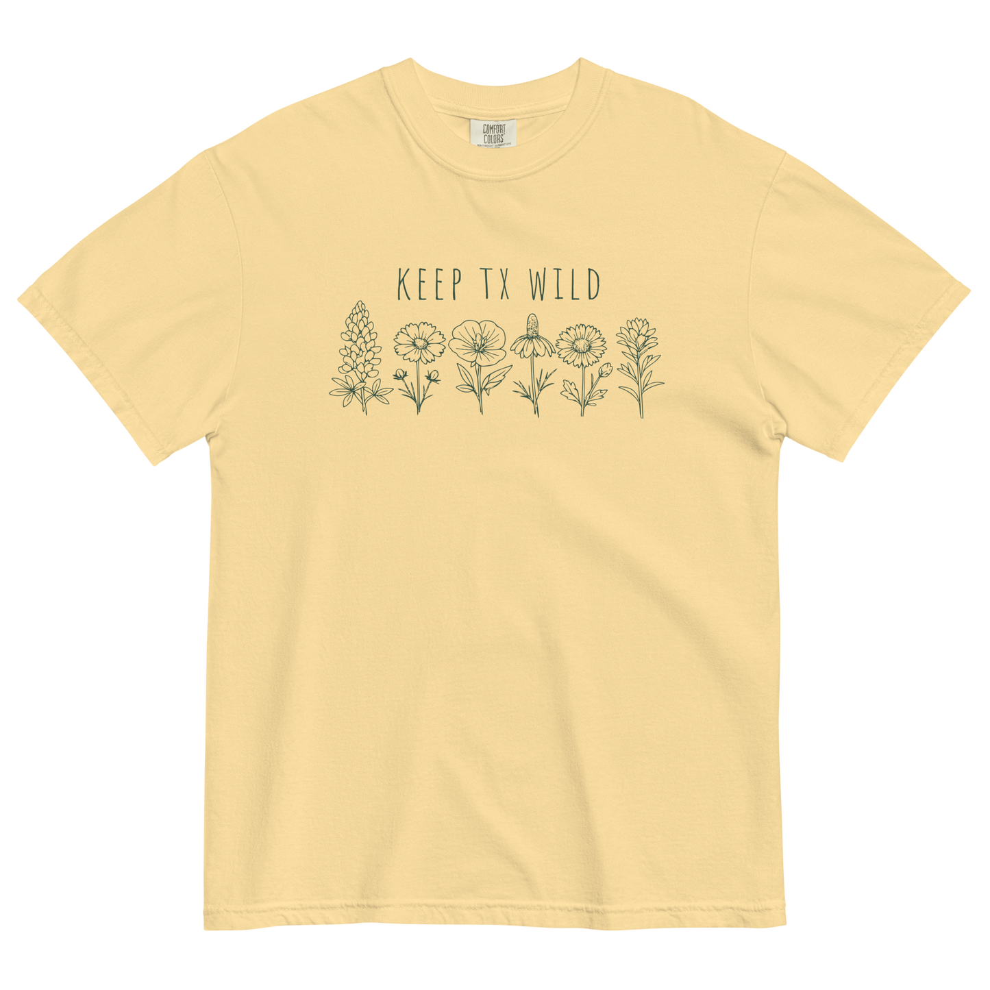 Keep Texas Wild--Wildflower Classic Cotton Tee