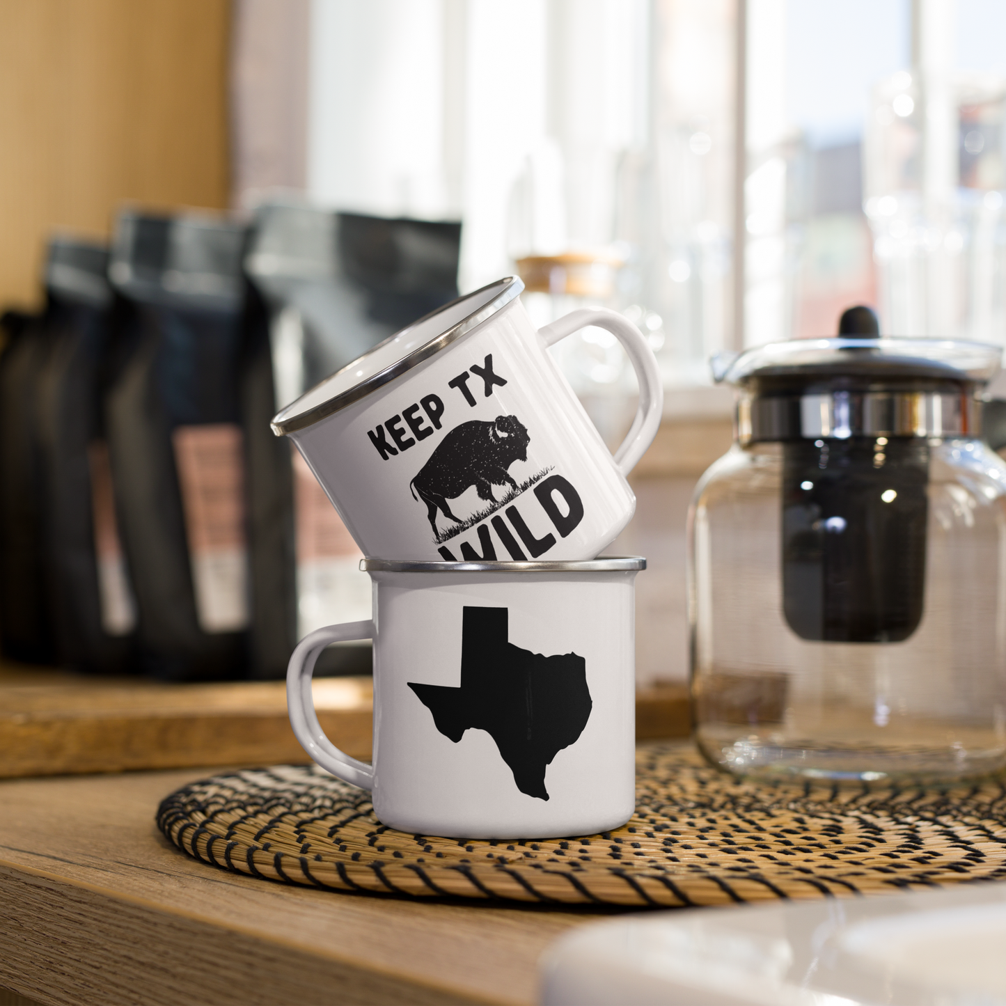 Keep Texas Wild Enamel Mug