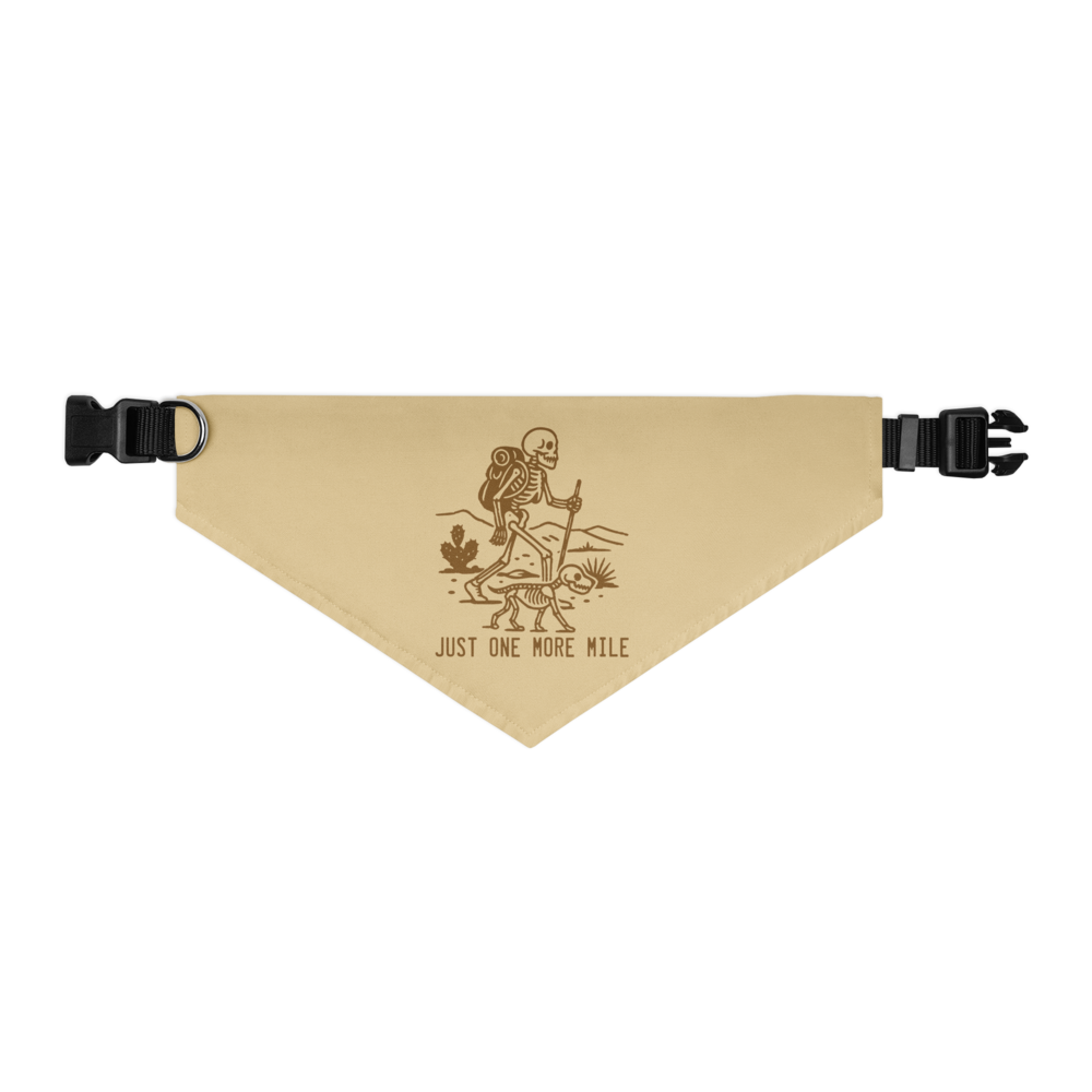 Just One More Mile Pet Bandana Collar