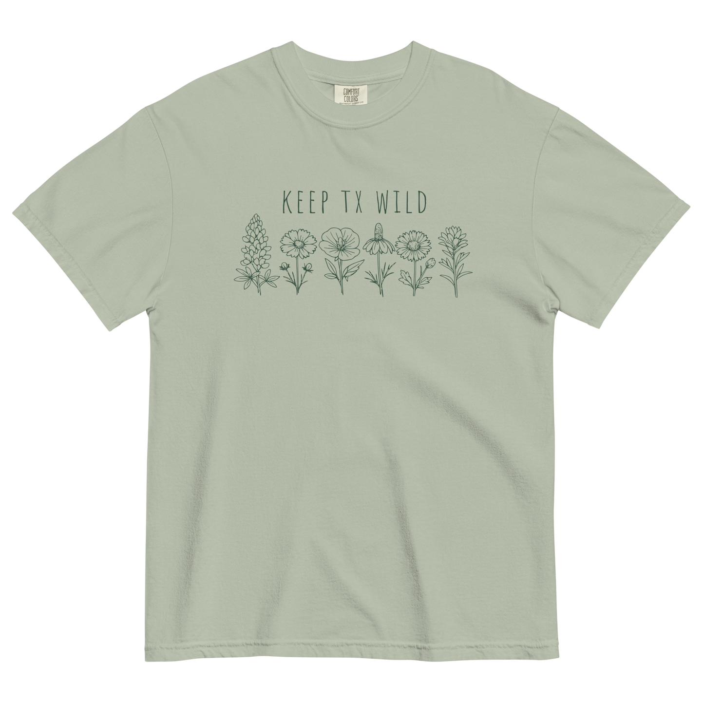 Keep Texas Wild--Wildflower Classic Cotton Tee