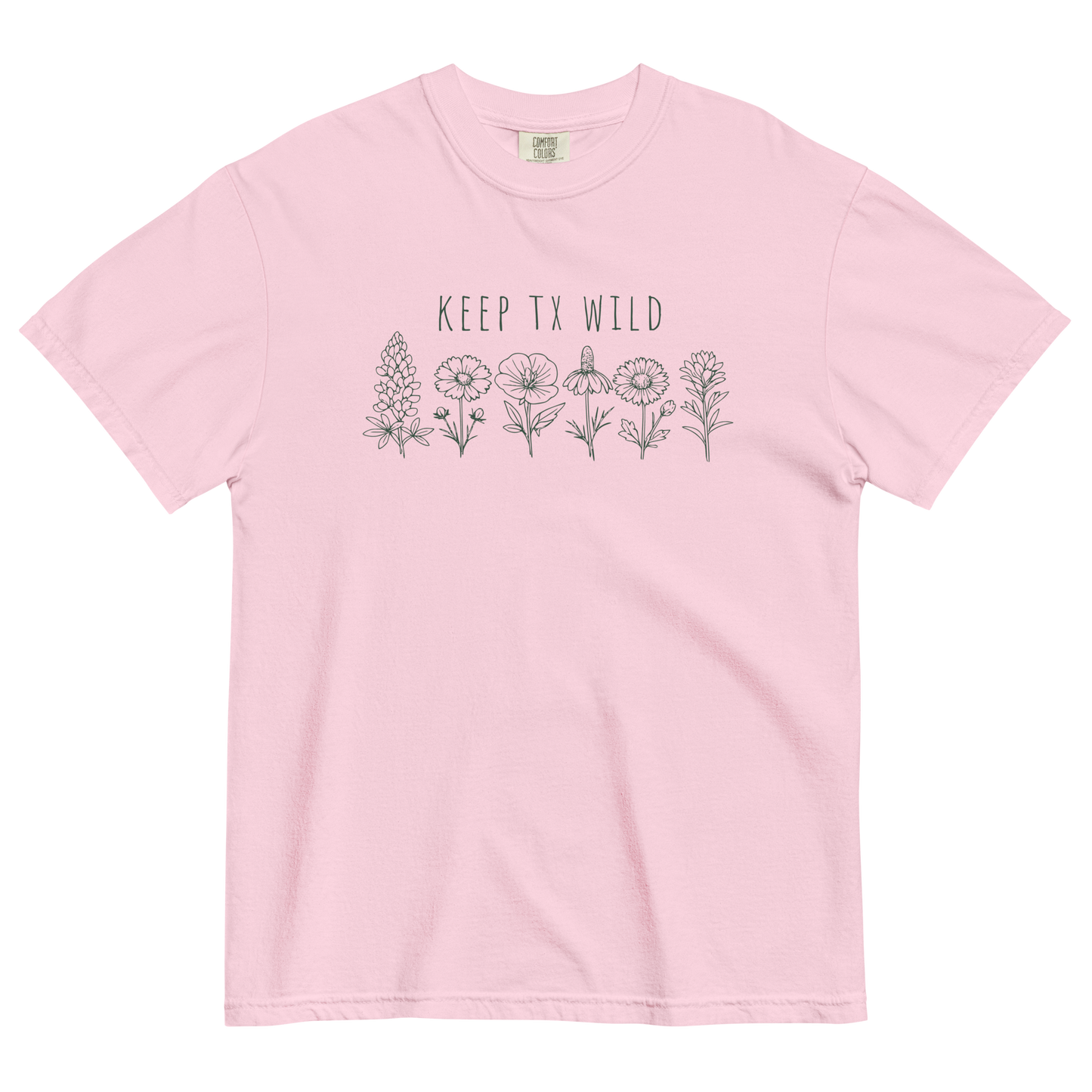 Keep Texas Wild--Wildflower Classic Cotton Tee