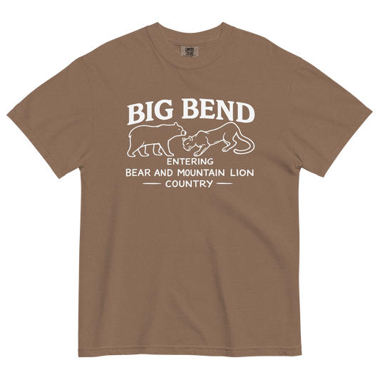 Big Bend--Bear and Mountain Lion Country Classic Cotton Tee