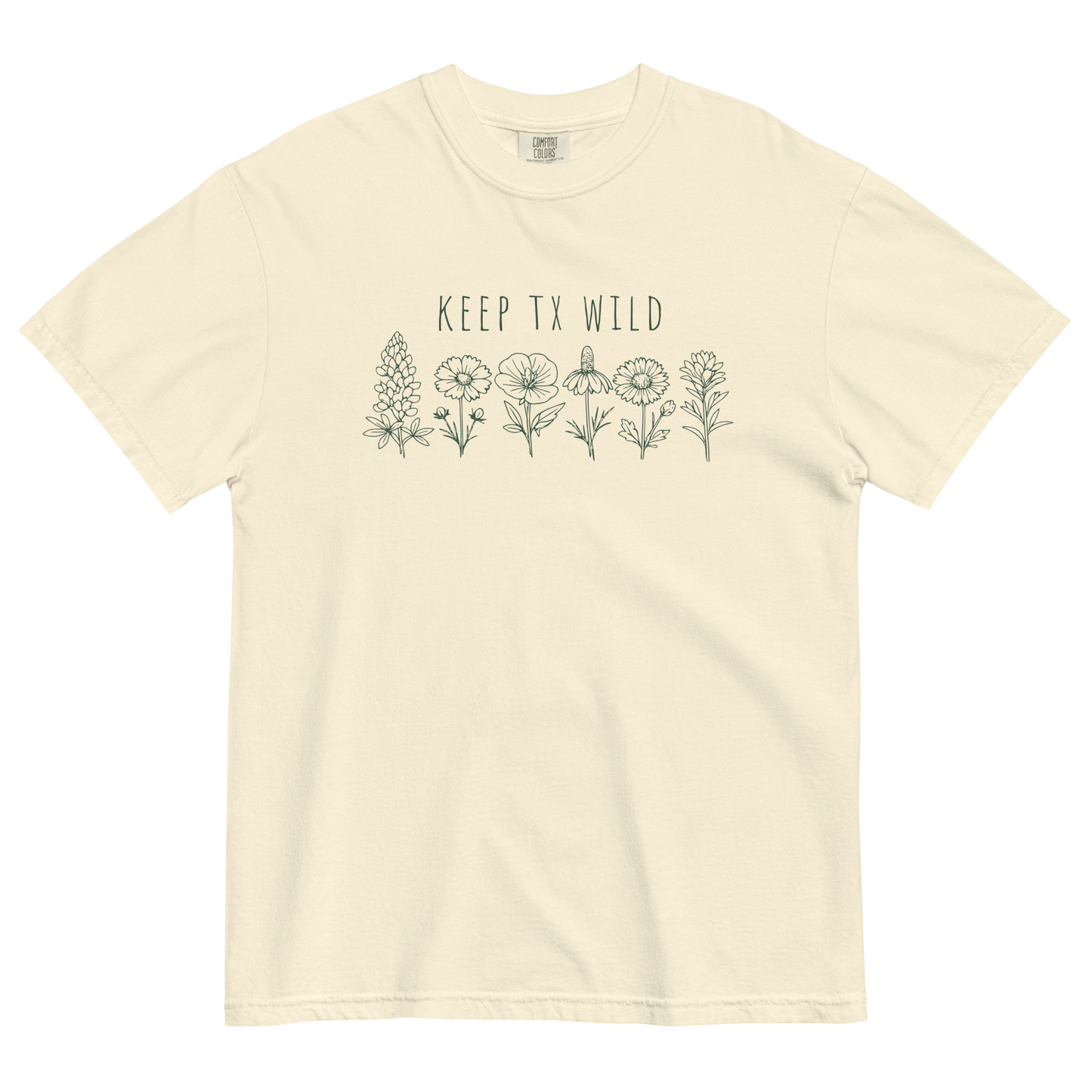 Keep Texas Wild--Wildflower Classic Cotton Tee