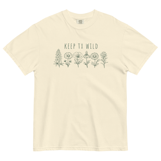 Keep Texas Wild--Wildflower Classic Cotton Tee