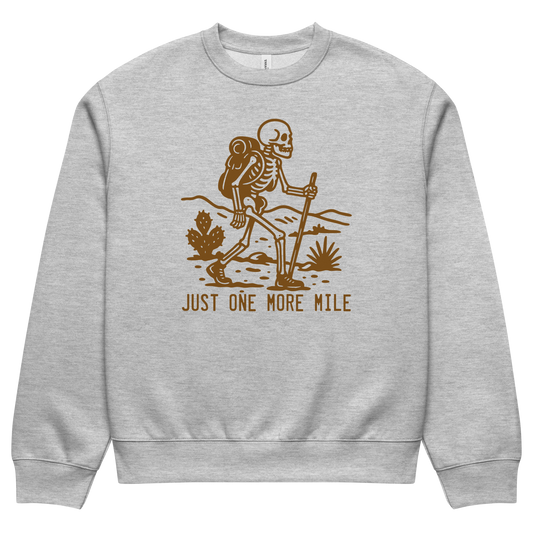Just One More Mile Oversized Heavyweight Sweatshirt