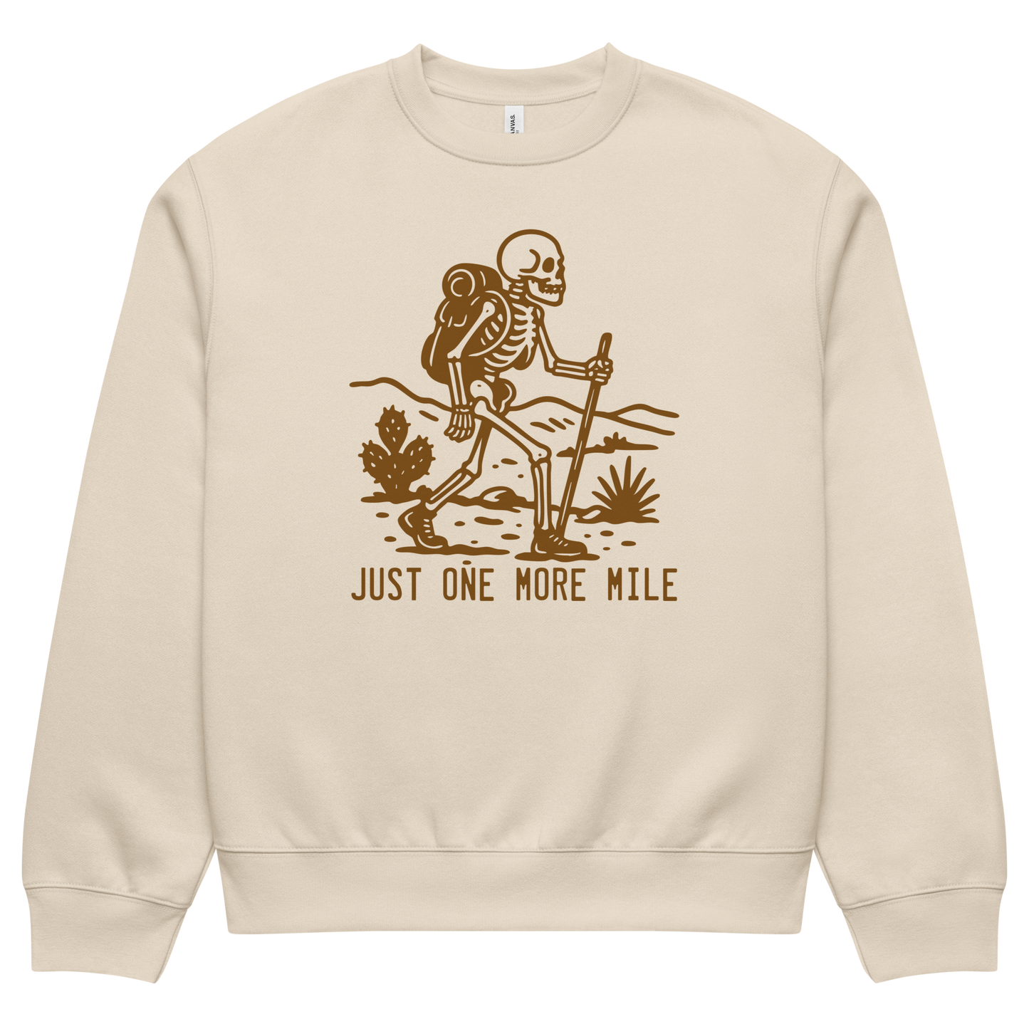 Just One More Mile Oversized Heavyweight Sweatshirt