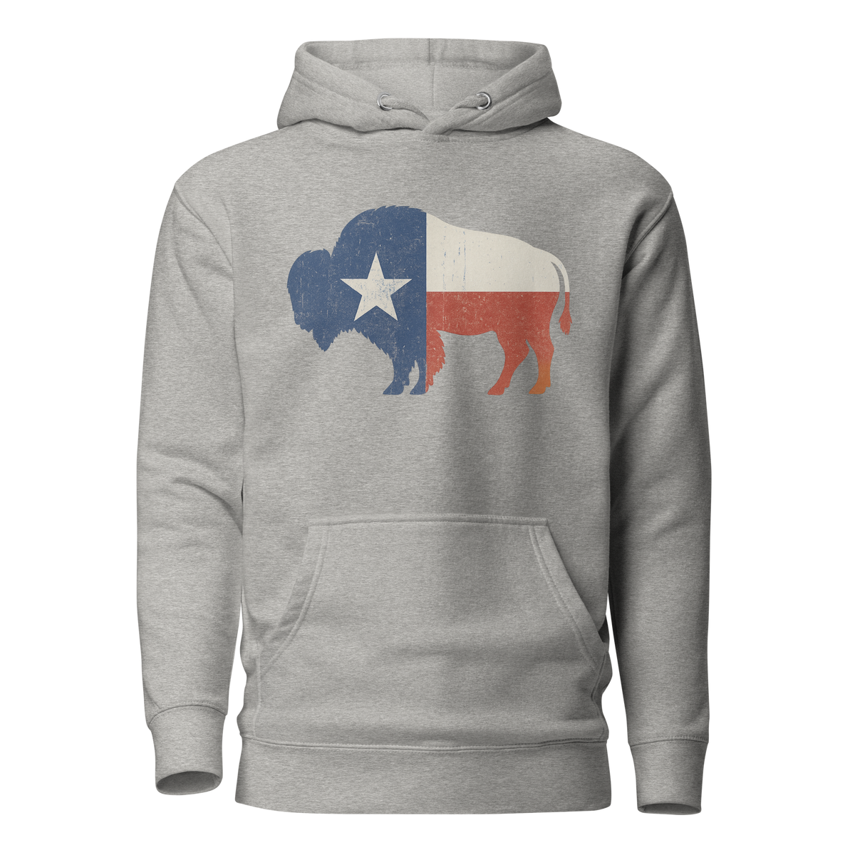 Bison Texas Flag Unisex Hoodie
