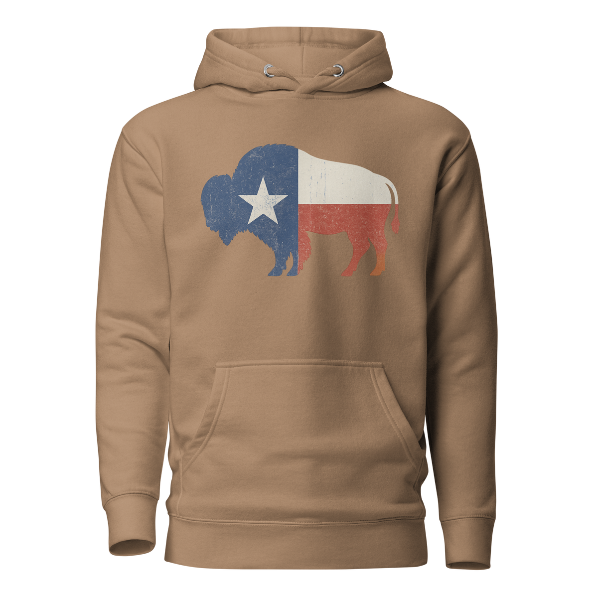 Bison Texas Flag Unisex Hoodie