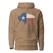 Bison Texas Flag Unisex Hoodie
