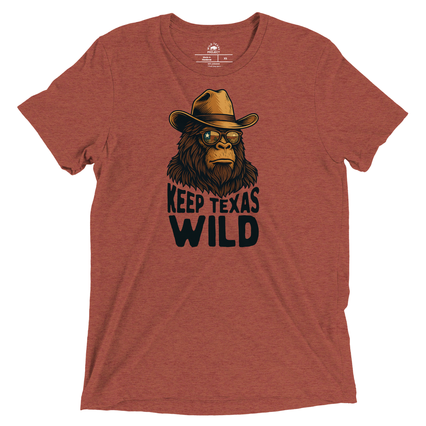 Keep Texas Wild Big Foot Tri-Blend Tee