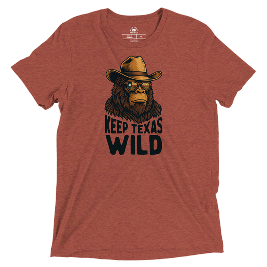 Keep Texas Wild Big Foot Tri-Blend Tee