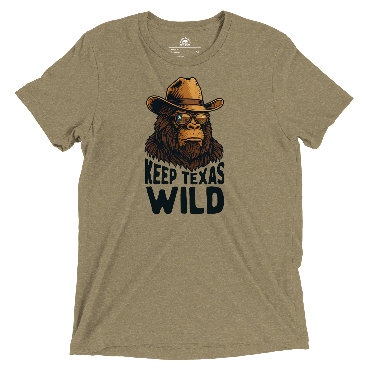 Keep Texas Wild Big Foot Tri-Blend Tee