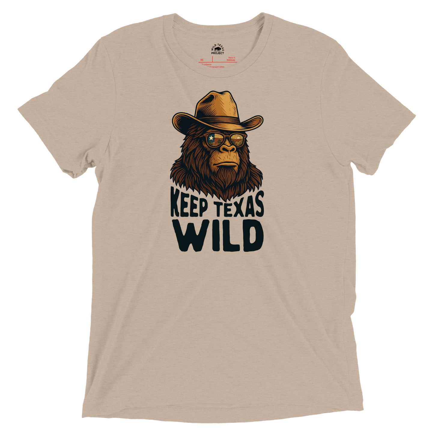 Keep Texas Wild Big Foot Tri-Blend Tee